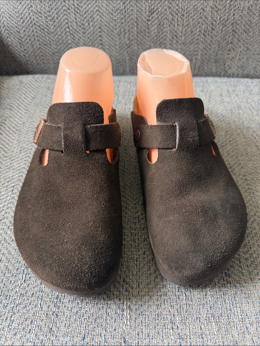 Birkenstock Boston Leather Suede Soft Foot Bed Clogs Size: 37 L5/M4
